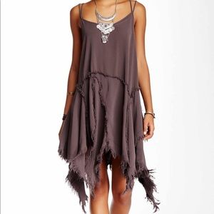 Free people tattered up slip dress